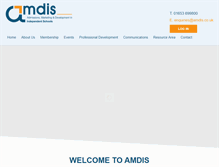 Tablet Screenshot of amdis.co.uk